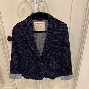 Navy Blue with White gridding